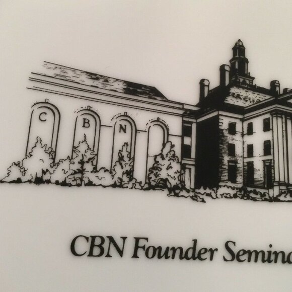1985 Christian Broadcasting Network Plate CBN Commemorative Founder Seminar Vtg‎ - Picture 4 of 10